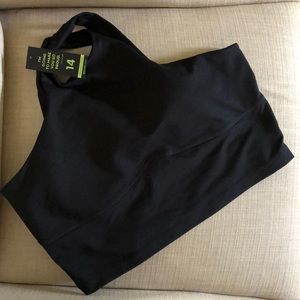 Popflex Black Crop Top NWT Size 14